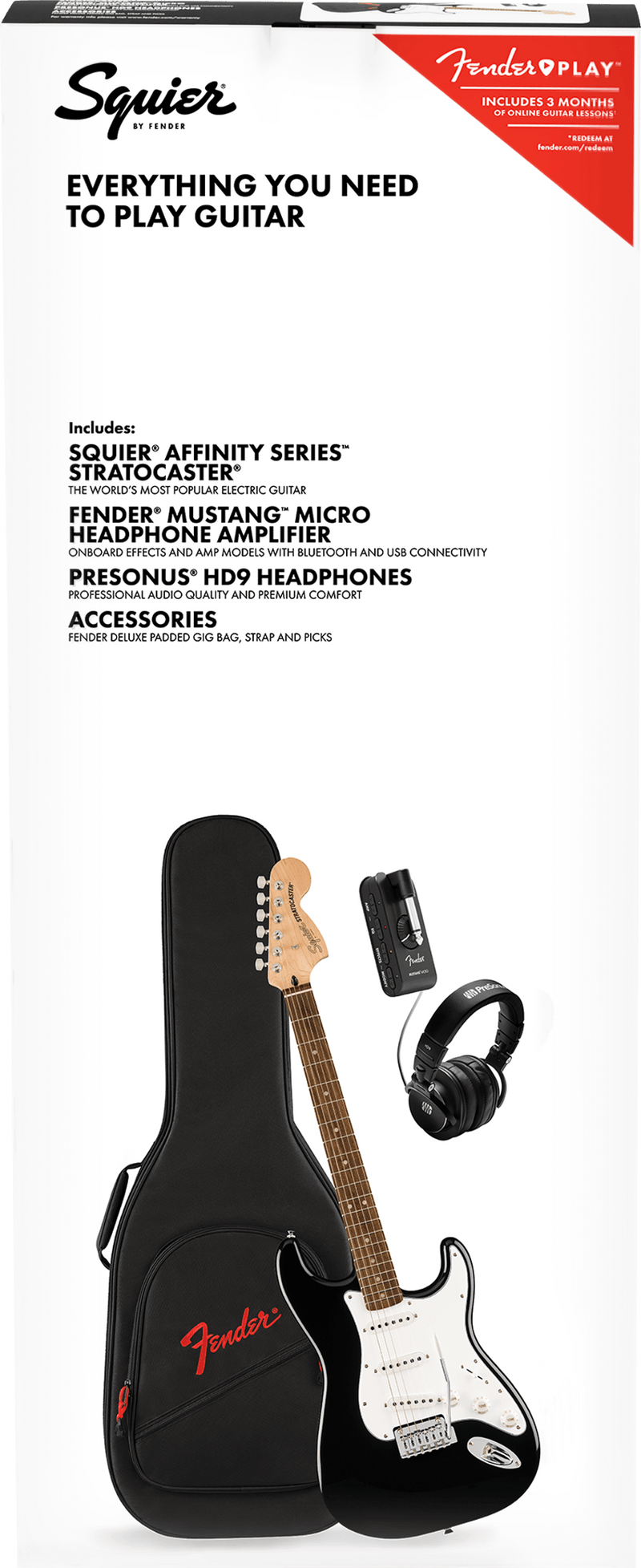 Paquete Stratocaster Mustang Micro Serie Affinity