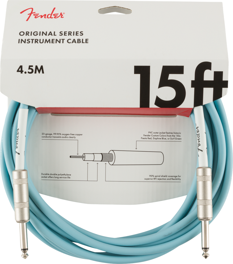 Cable para instrumento Fender Original Series 10' Daphne Blue