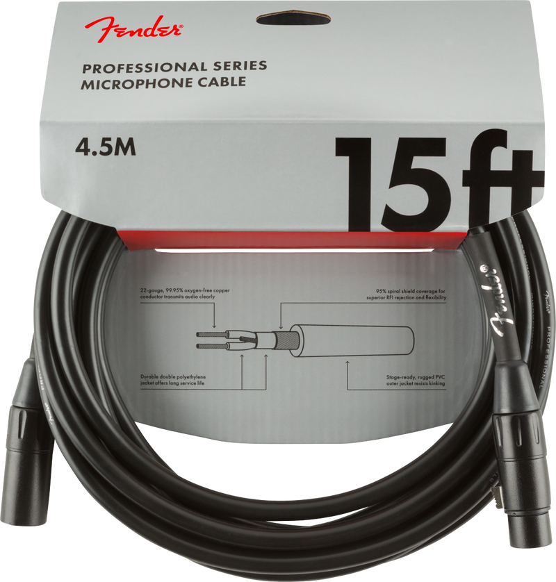 Cable para micrófono Fender Professional Series