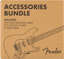 Pack de Accesorios Fender: Cable, Afinador y Correa