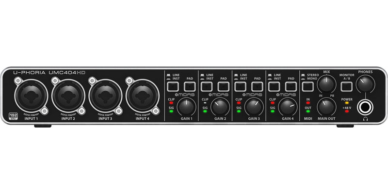 Interfaz Behringer U-Phoria UMC404HD