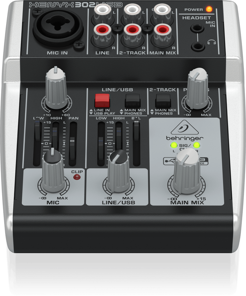 Mezcladora e interface Behringer Xenyx 302USB