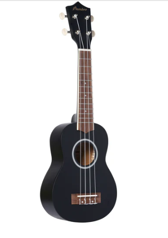 Ukulele Soprano Bamboo Black U-21-BK