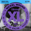 Encordado D'Addario EXL115 para Eléctrica 11-49