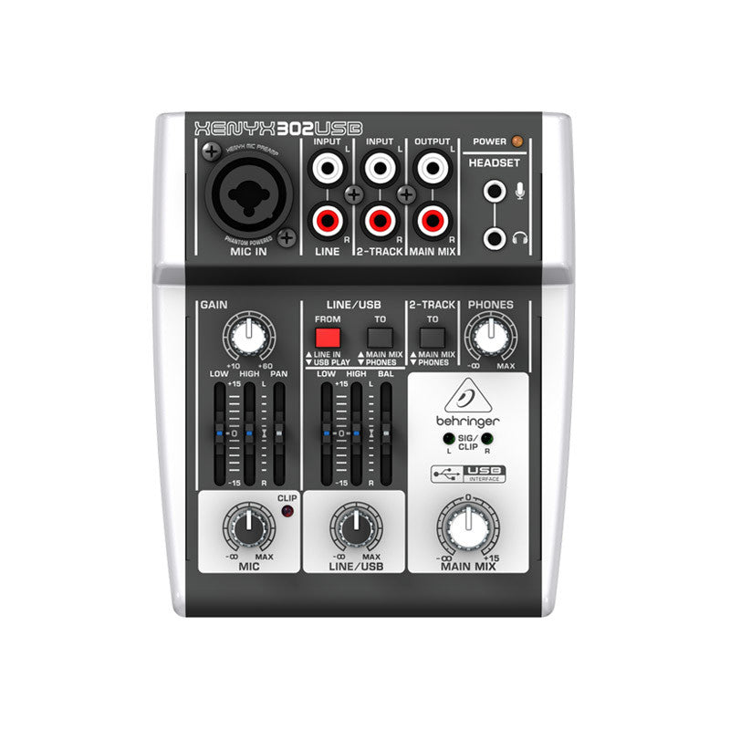 Mezcladora e interface Behringer Xenyx 302USB