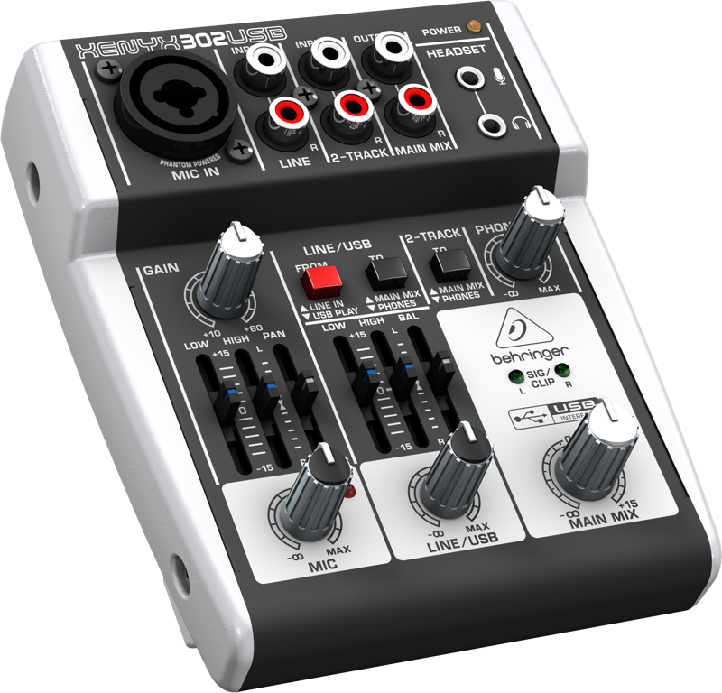 Mezcladora e interface Behringer Xenyx 302USB