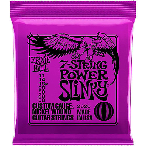 Encordado Ernie Ball 2620 para Guitarra 7 cuerdas 11-58