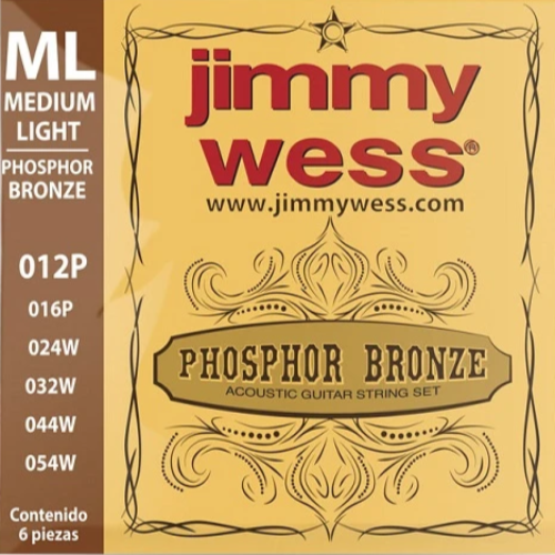 Encordado Jimmy Wess WB-12 para Guitarra Acústica